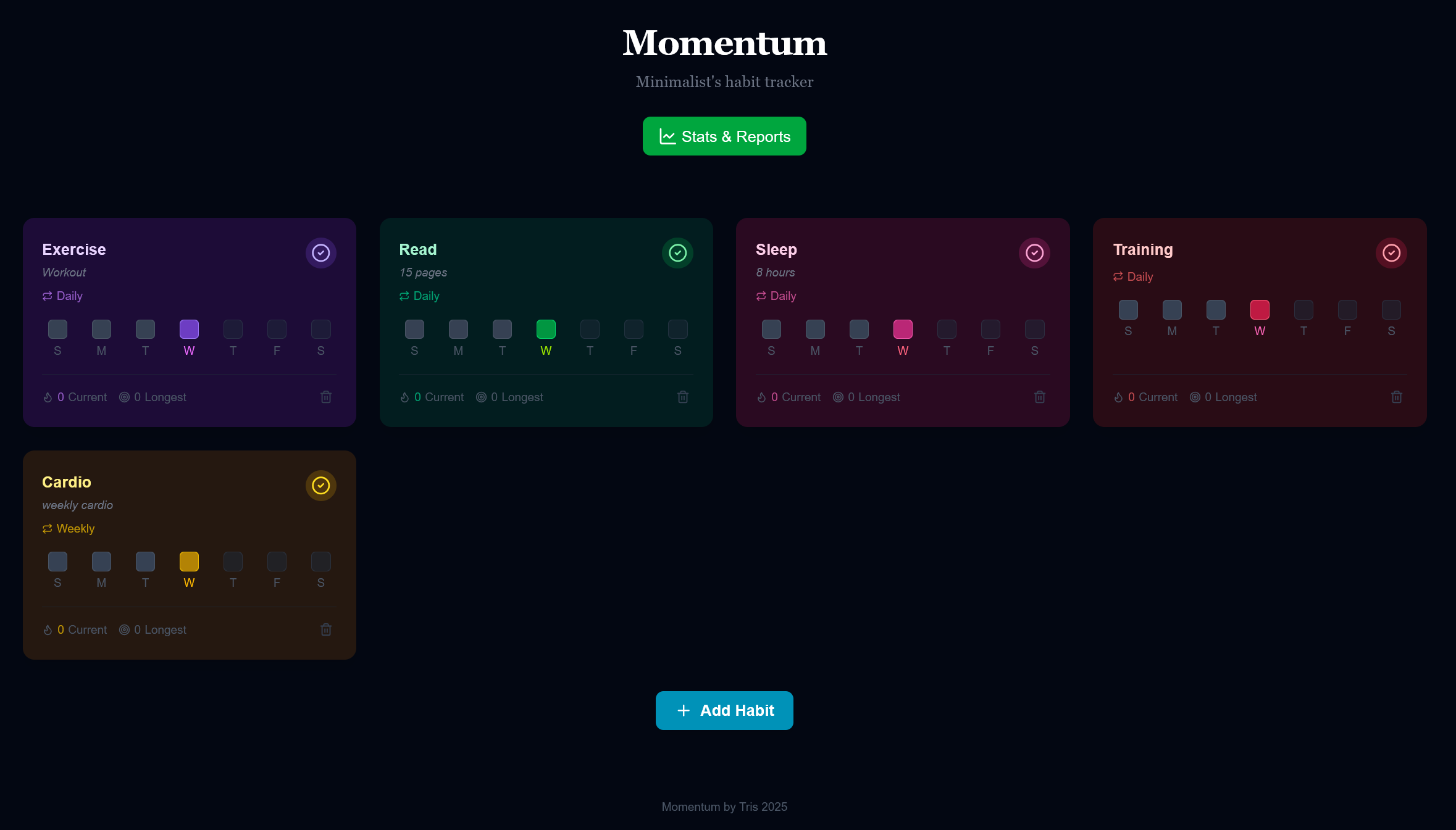 Momentum - Habit Tracker